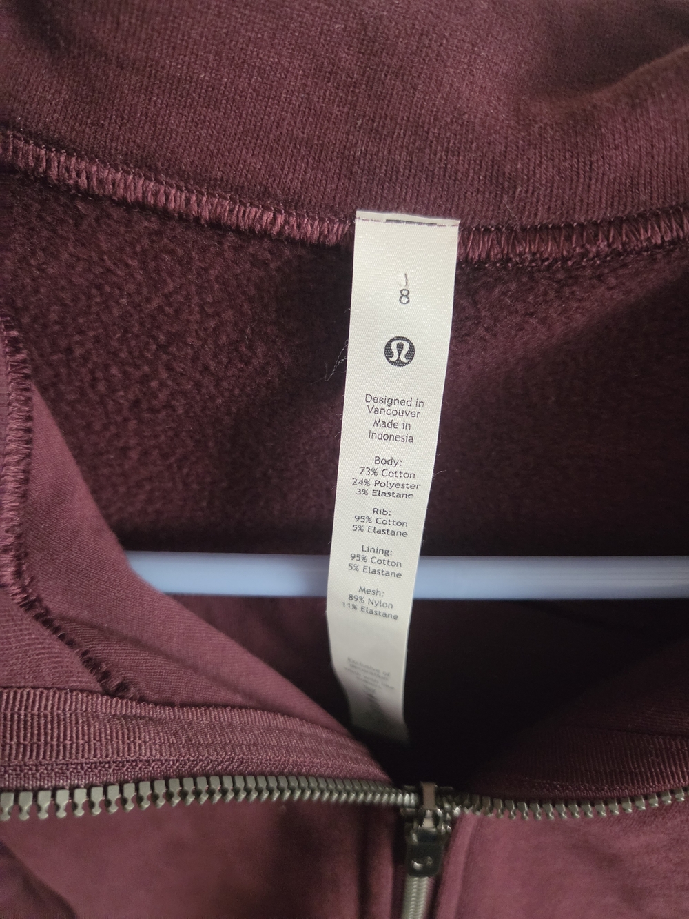 lululemon athletica Radiant Hooded Full-Zip Jacket - Plum - Picture 6 of 8